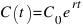 C(t) = C_0 e^rt