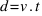 d = v . t