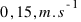 0,15,m.s^{-1}