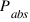 P_abs