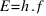 E = h . f