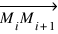 vec{M_{i}M_{i+1}}