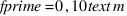 fprime = 0,10  text{m}