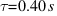 tau = 0.40 s