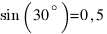 sin(30^circ)=0,5