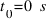 t_{0} = 0~s