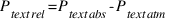 P_{text{rel}} = P_{text{abs}} - P_{text{atm}}