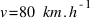 v = 80~km.h^{-1}