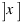 delim{]}{x}{]}