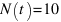 N(t) = 10