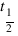 t_{1/2}